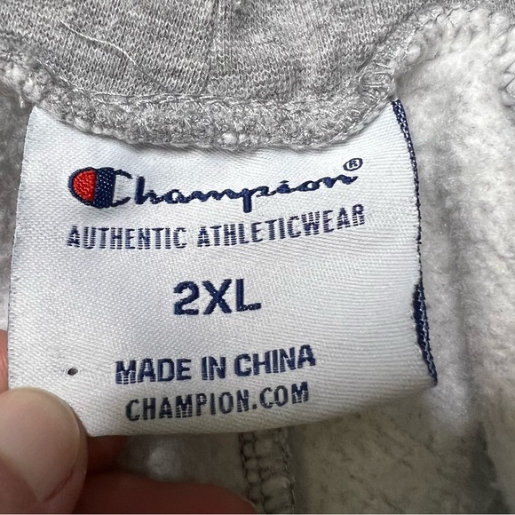 Champion Logo Activewear Sweat Shorts 7” in Grey Men’s Sz 2XL - Picture 6 of 7